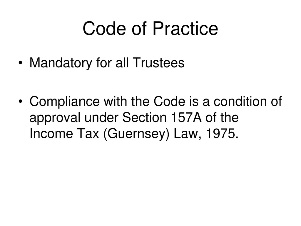 code of practice