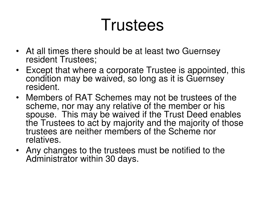 trustees