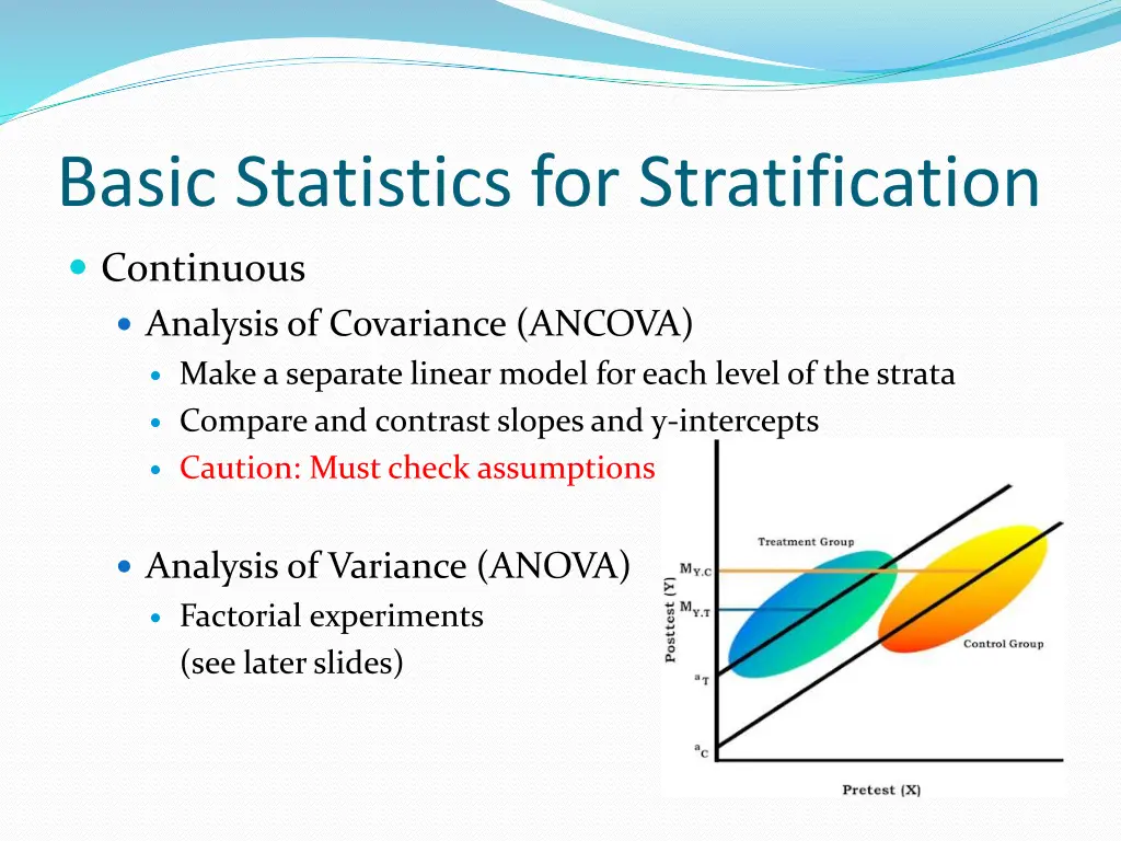 basic statistics for stratification 1