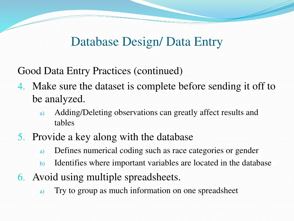 database design data entry 1