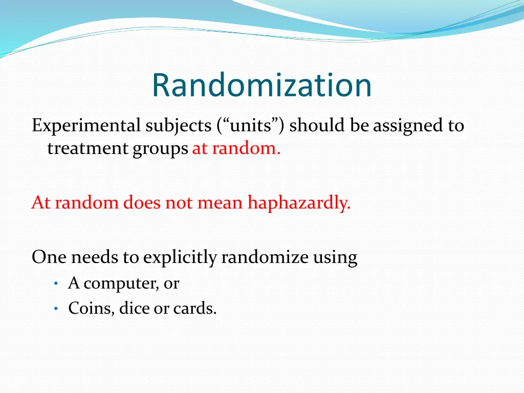 randomization