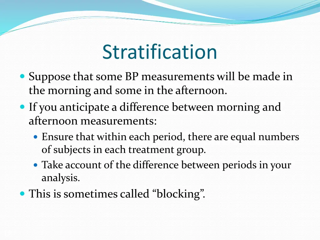 stratification