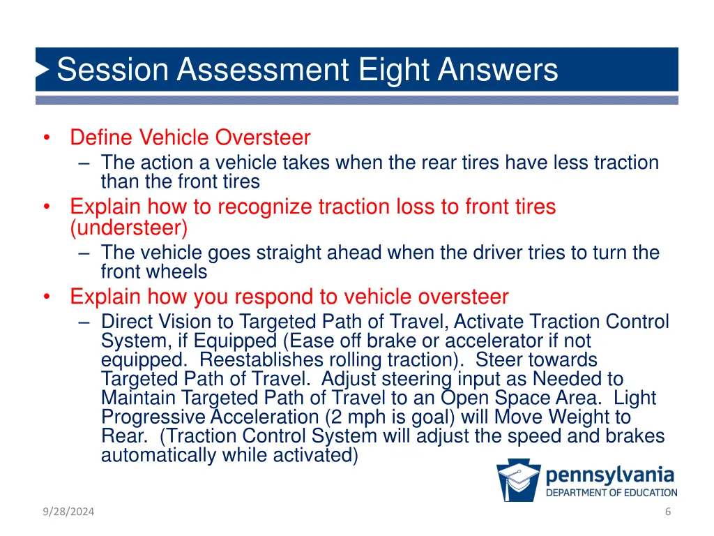 session assessment eight answers 1