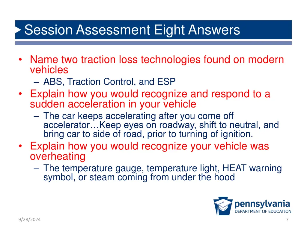 session assessment eight answers 2