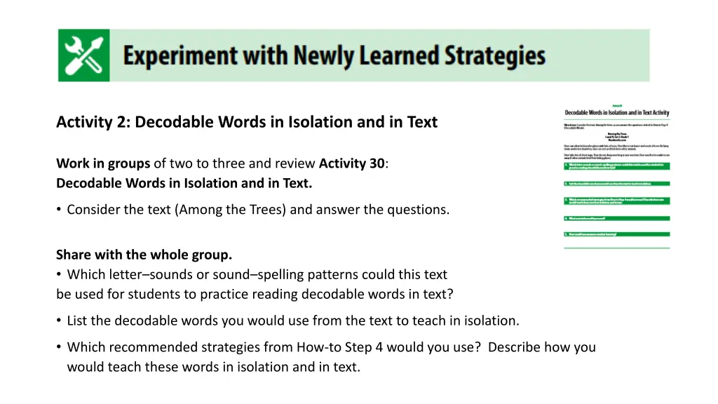 activity 2 decodable words in isolation