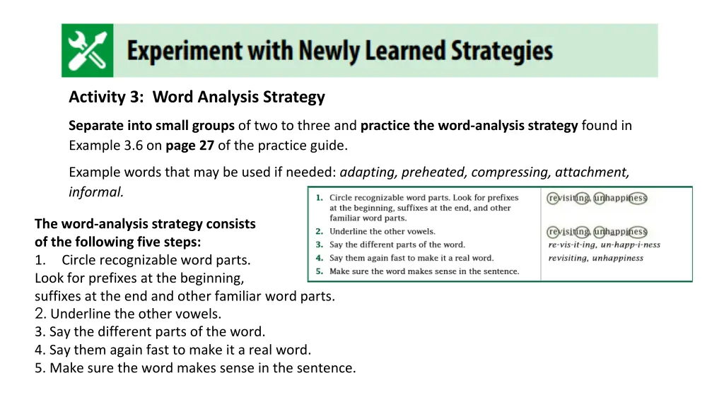 activity 3 word analysis strategy