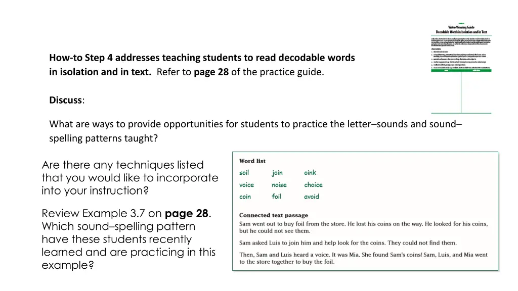 how to step 4 addresses teaching students to read