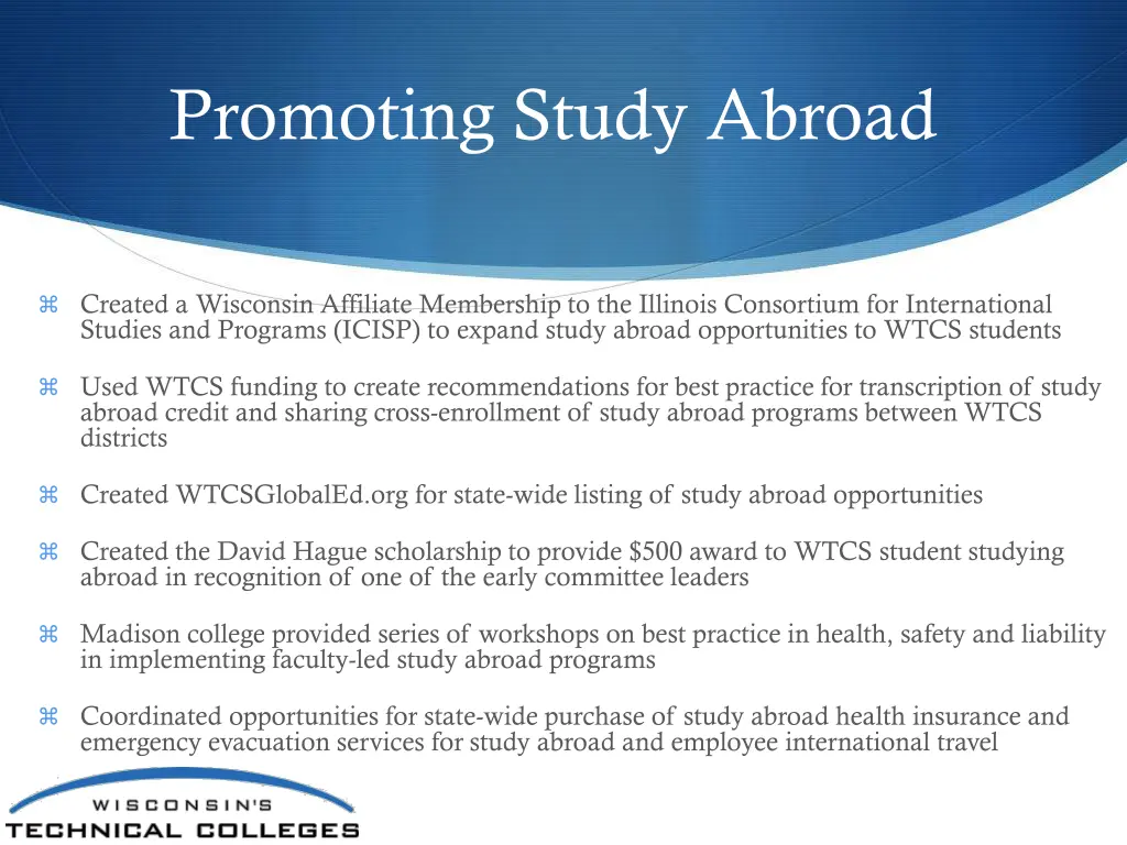 promoting study abroad