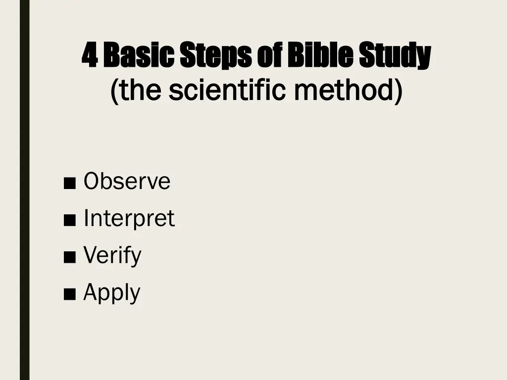 4 basic steps of bible study 4 basic steps