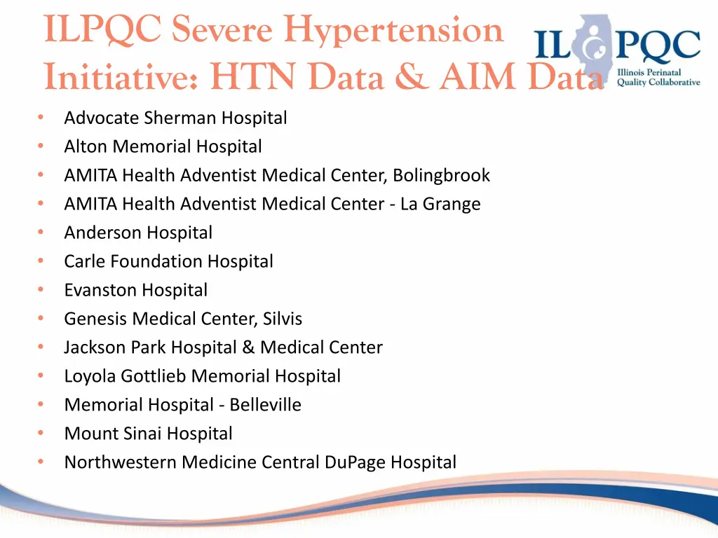 ilpqc severe hypertension initiative htn data 1