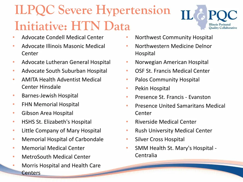 ilpqc severe hypertension initiative htn data