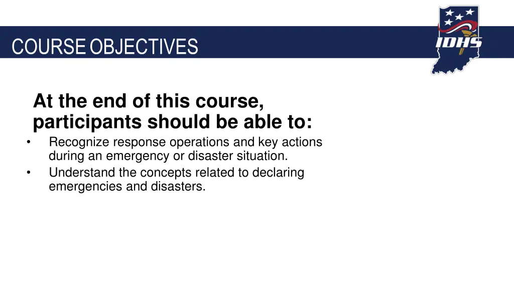 course objectives 1