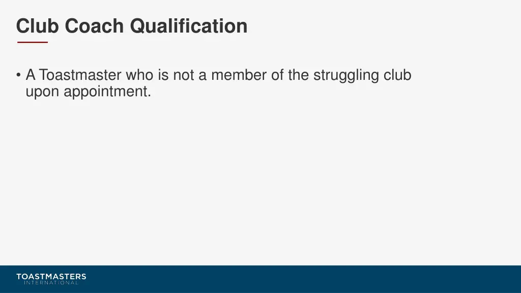 club coach qualification