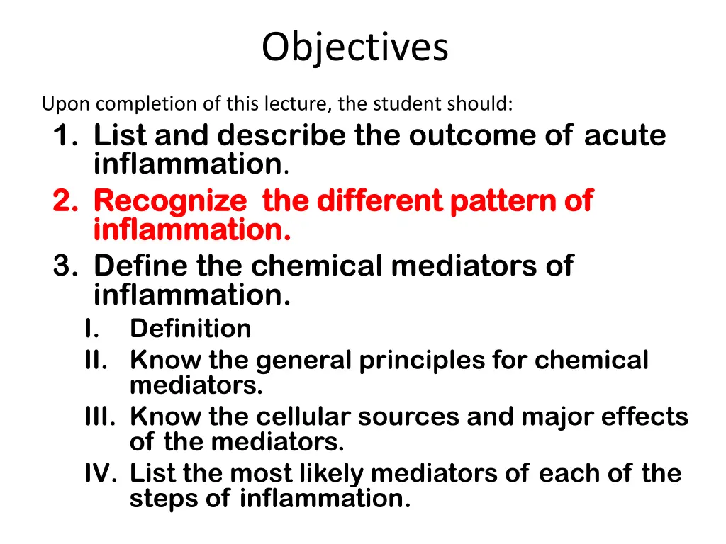 objectives 1