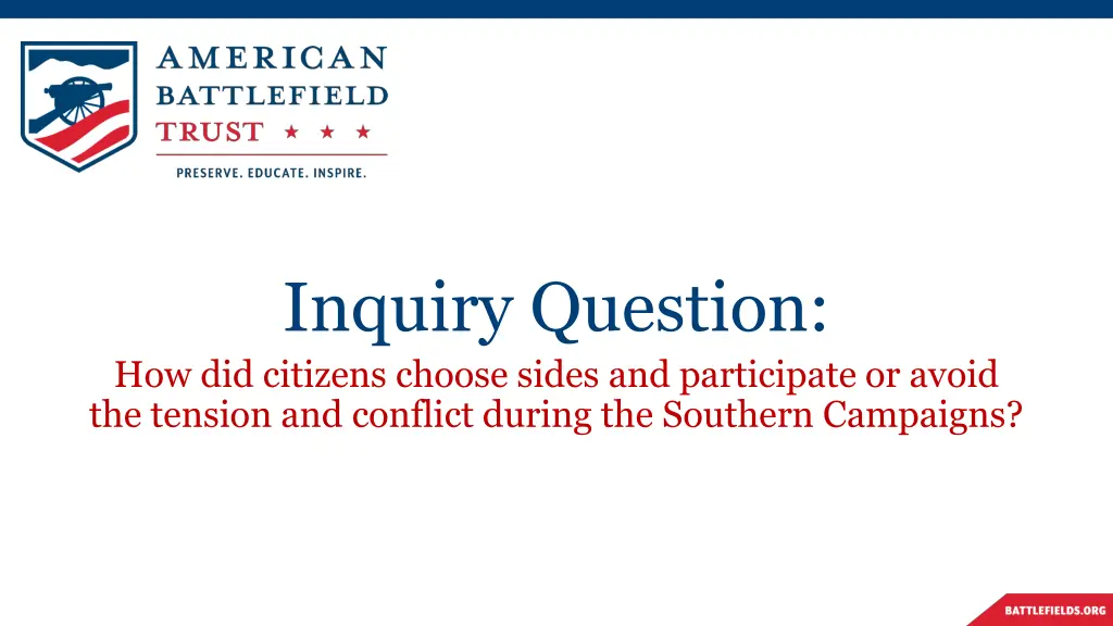 inquiry question how did citizens choose sides