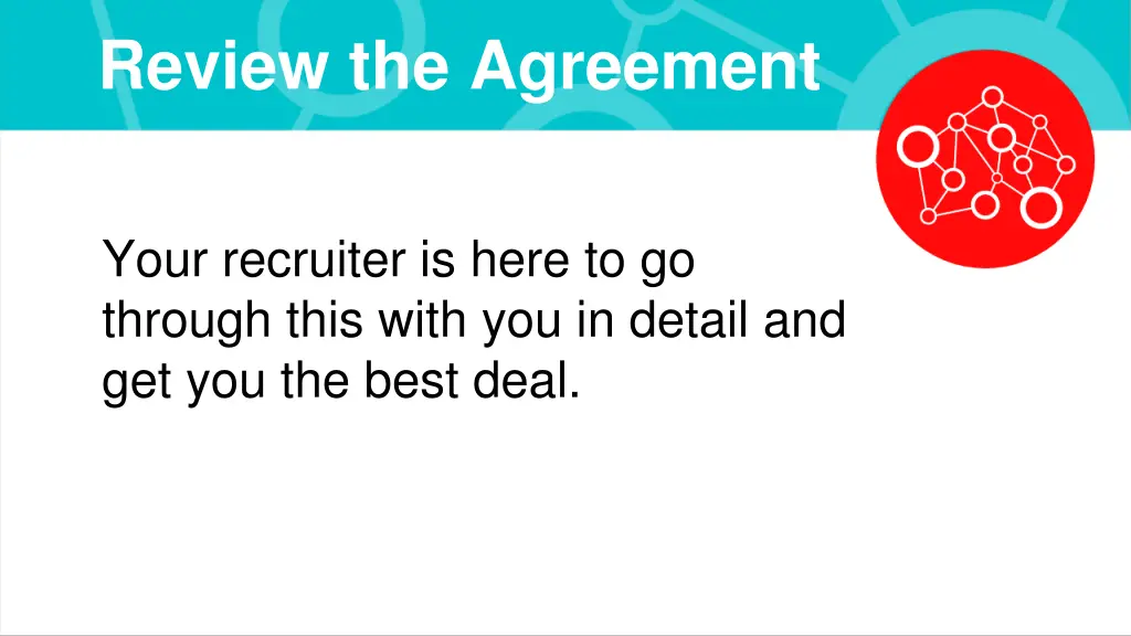 review the agreement