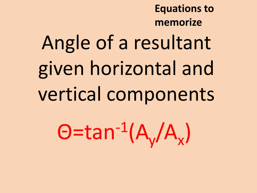 equations to memorize 11