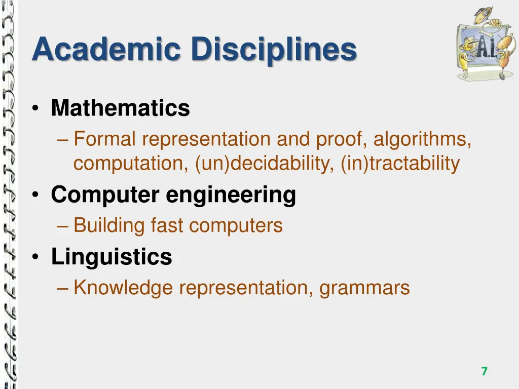 academic disciplines