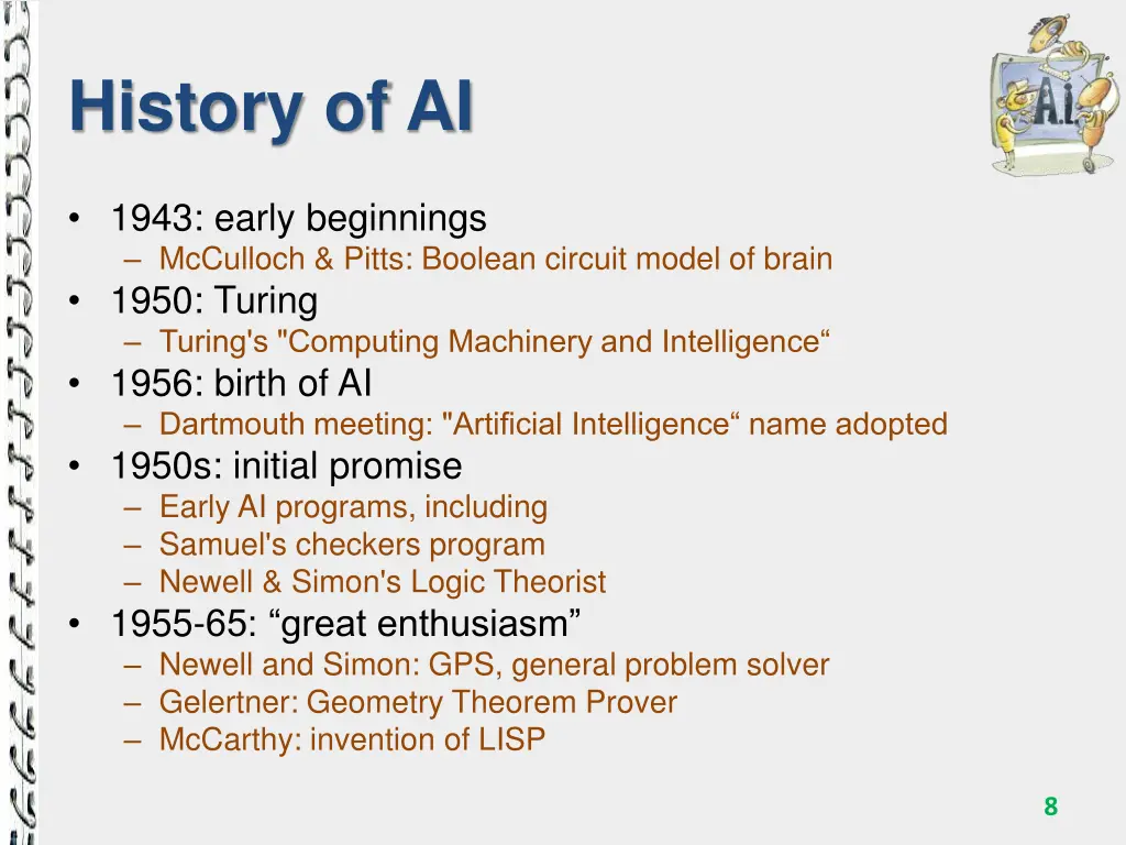 history of ai