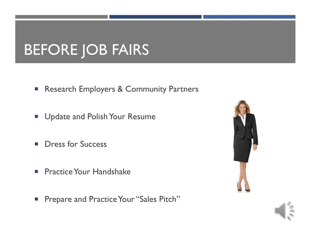 before job fairs