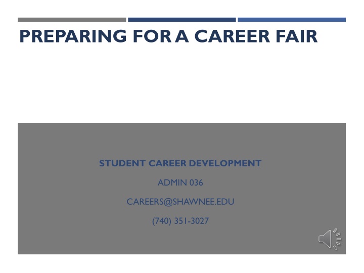 preparing for a career fair