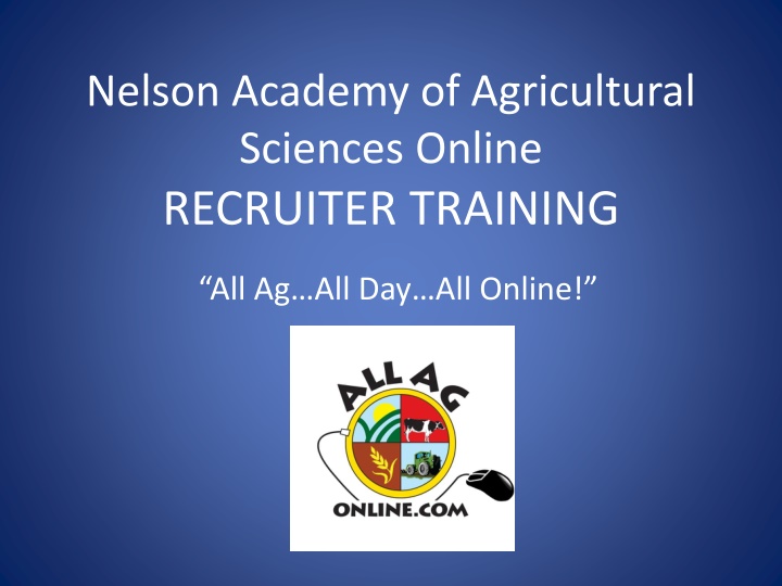 nelson academy of agricultural sciences online