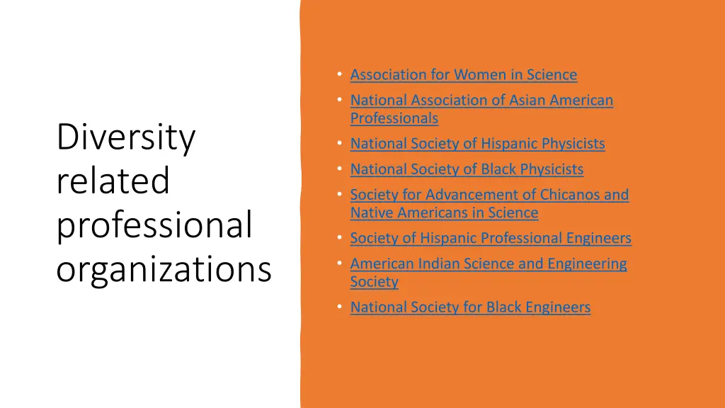 association for women in science national