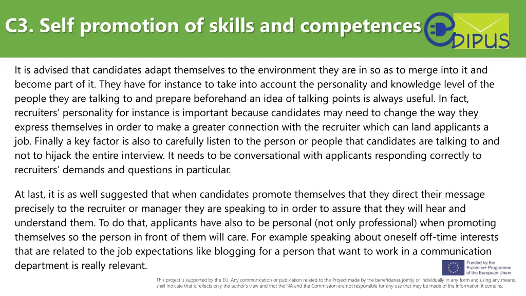 c3 self promotion of skills and competences 4