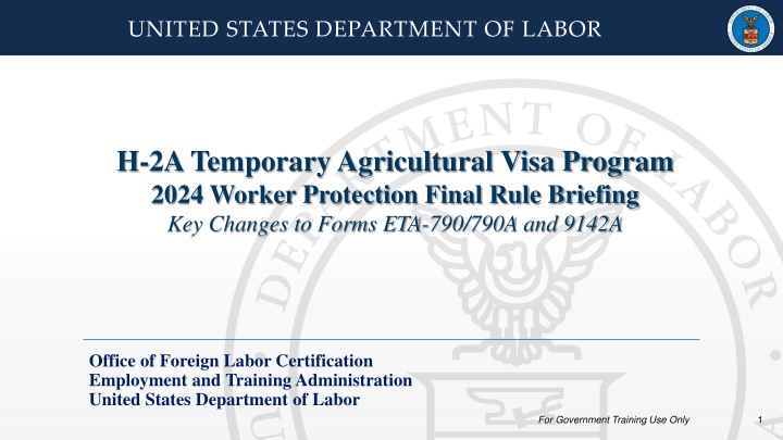 united states department of labor