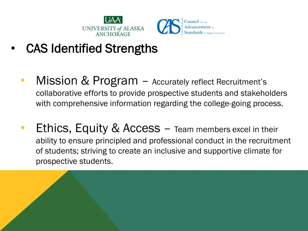 cas identified strengths cas identified strengths