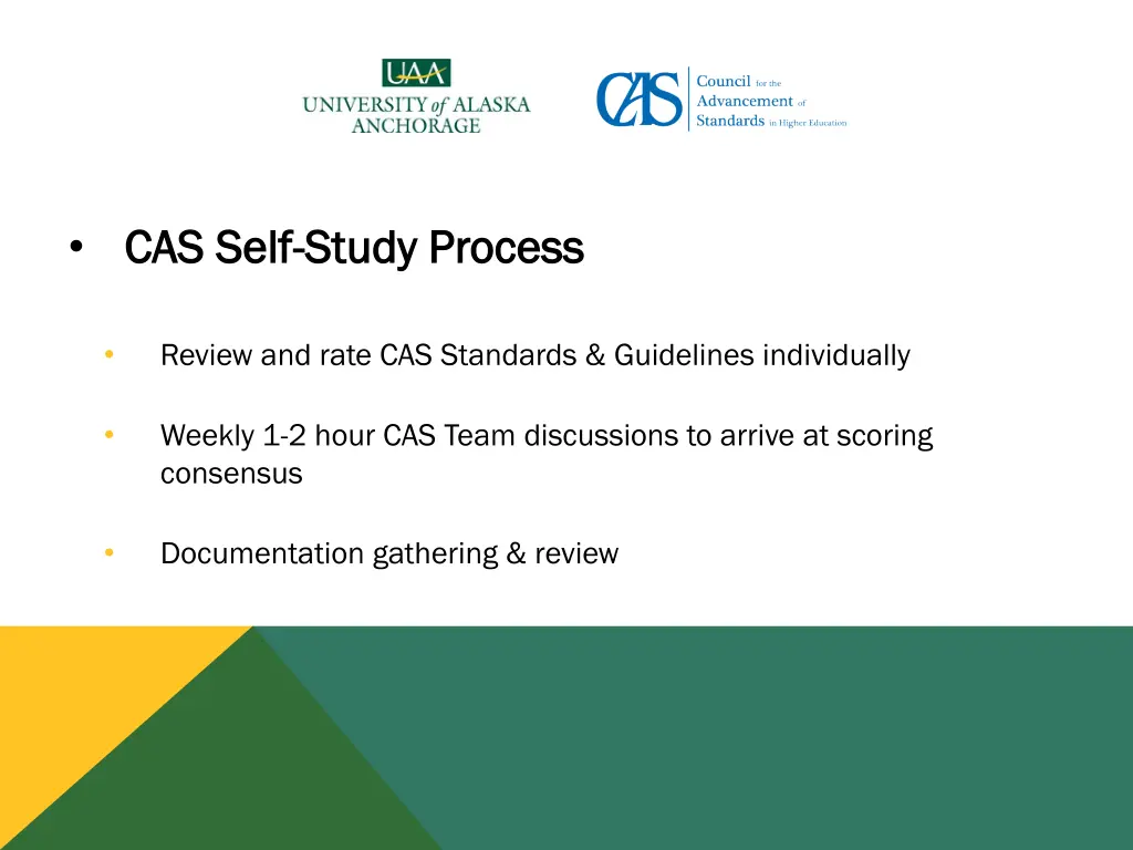 cas self cas self study process study process