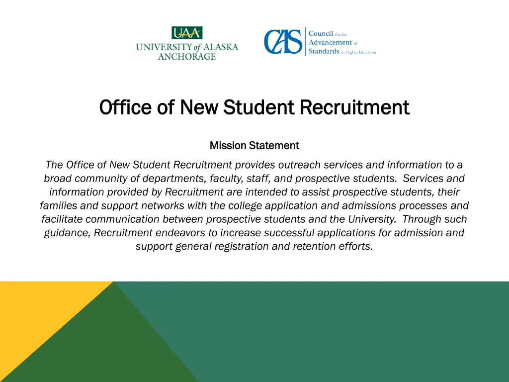 office of new student recruitment office 1