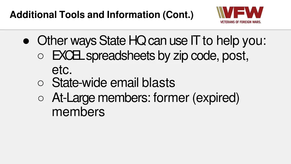 additional tools and information cont 1