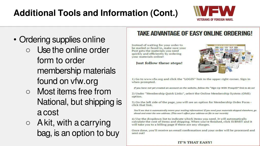 additional tools and information cont 4