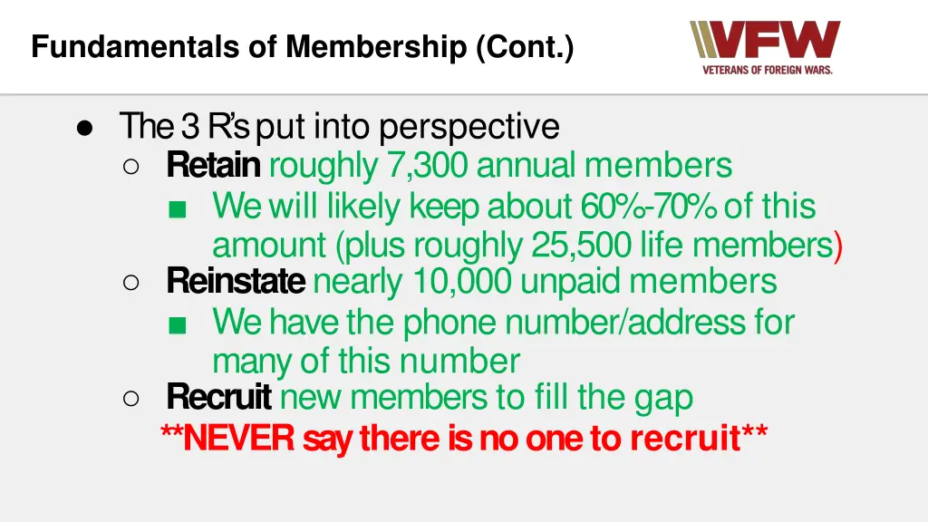 fundamentals of membership cont 2