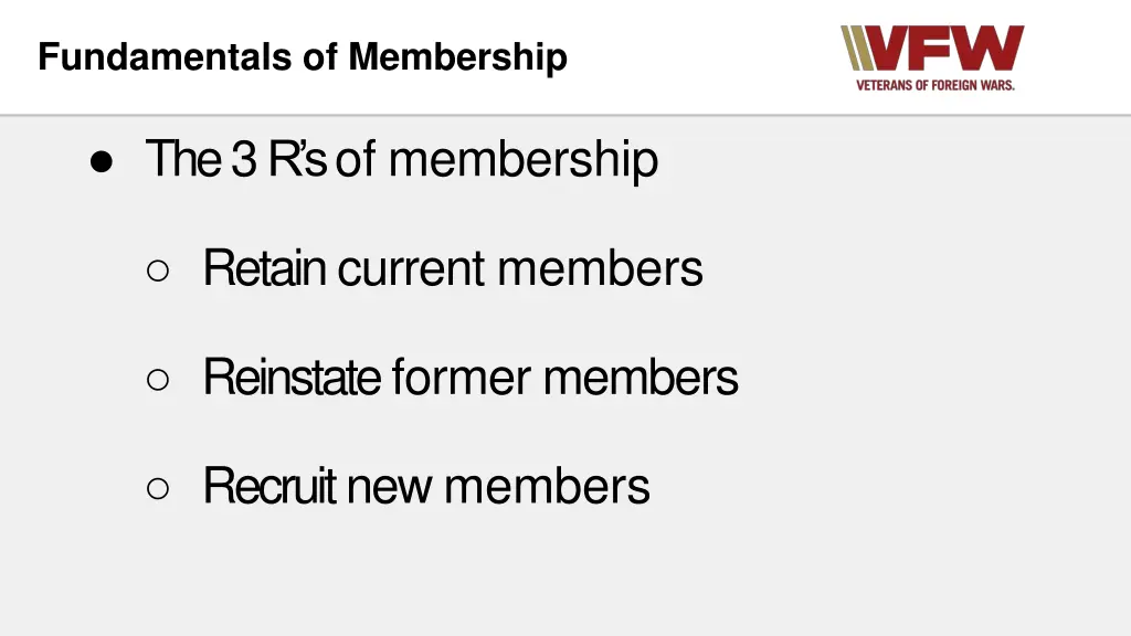 fundamentals of membership