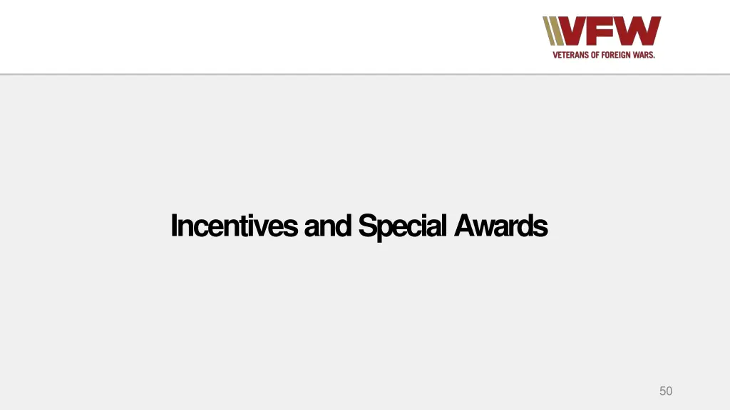 incentives and special awards