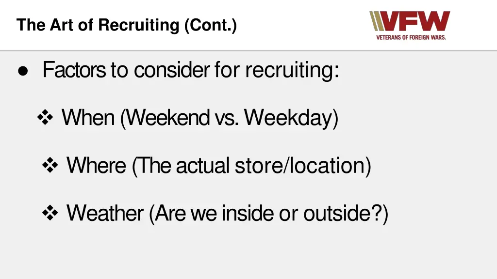 the art of recruiting cont 1