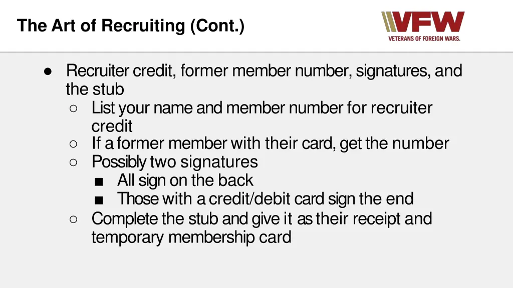 the art of recruiting cont 11