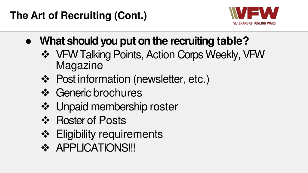 the art of recruiting cont 3