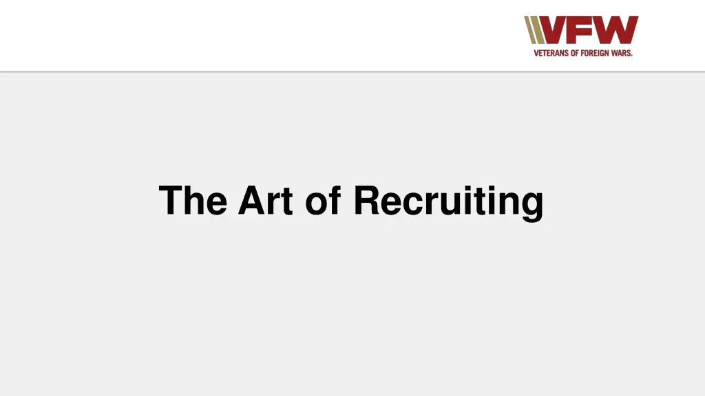 the art of recruiting