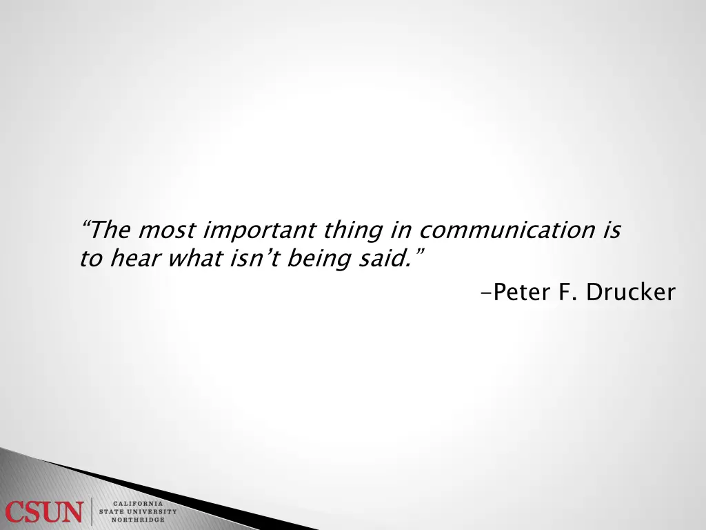 the most important thing in communication