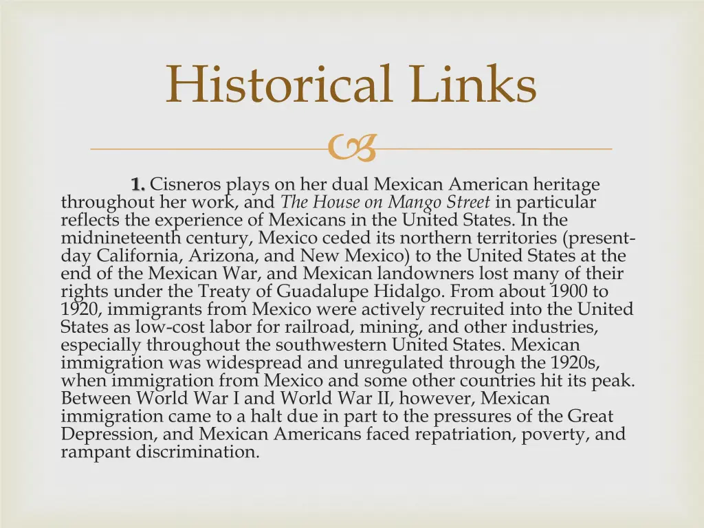 historical links