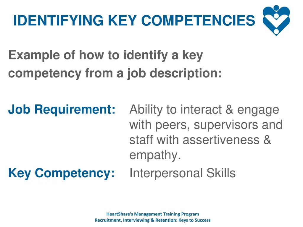 identifying key competencies