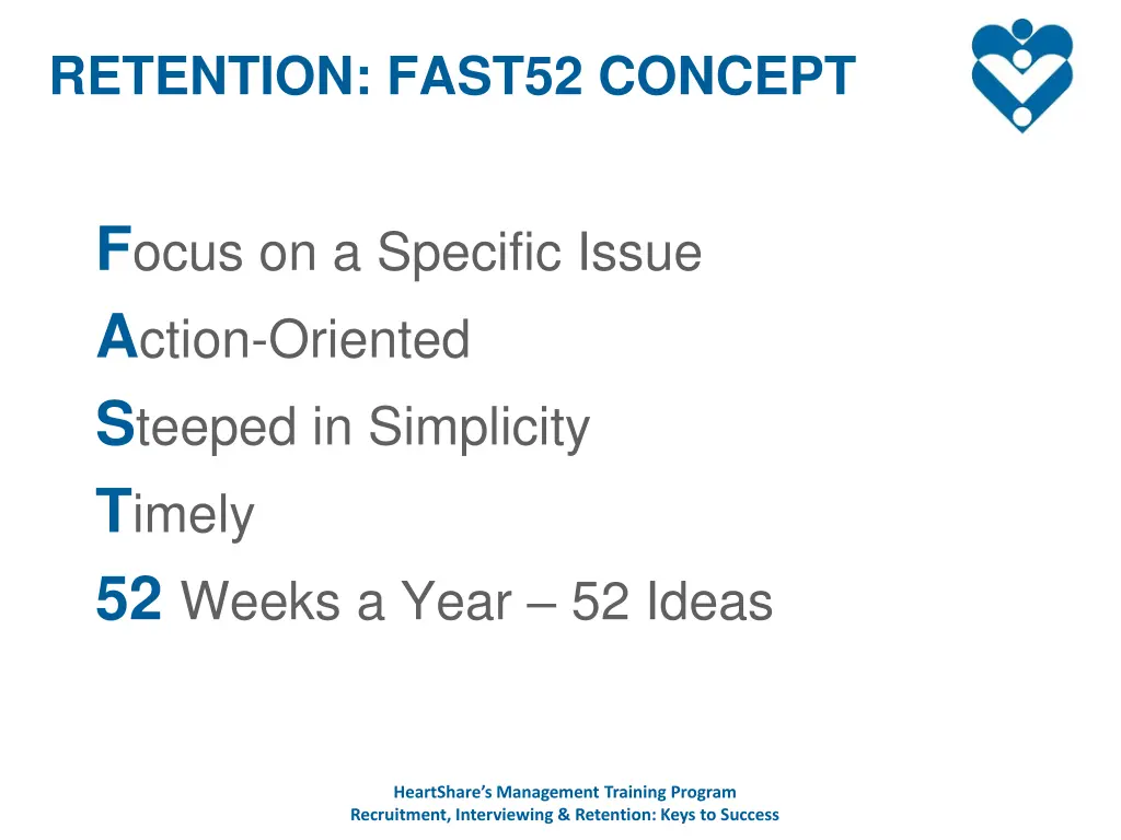 retention fast52 concept