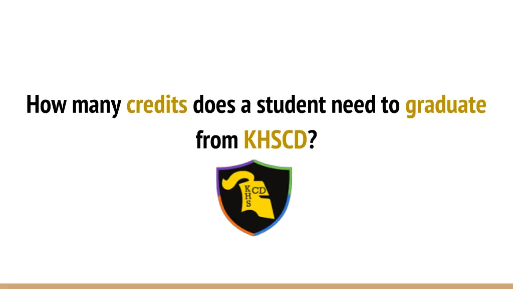 how many credits does a student need to graduate