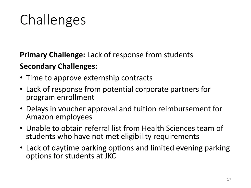 challenges