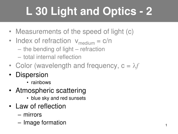 l 30 light and optics 2