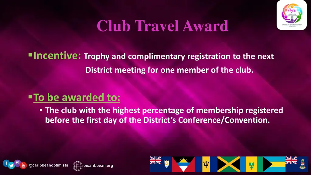 club travel award