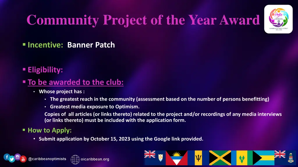 community project of the year award